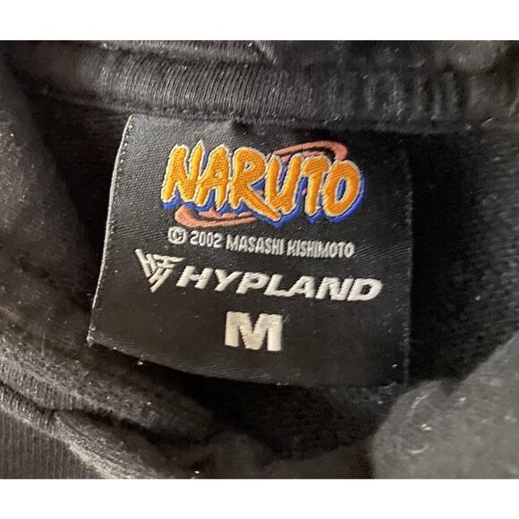 NARUTO x Hypland Size M Hoodie Sweatshirt Shippuden Akatsuki Clouds 46"ch 26"L - Picture 6 of 8